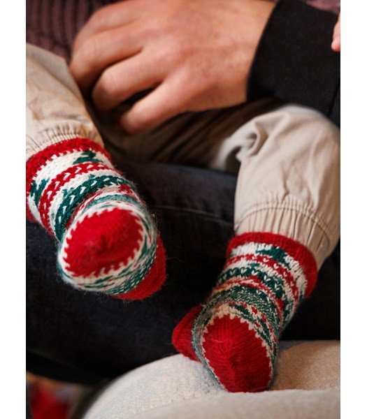 Breipatroon My First Christmas kerstsokken