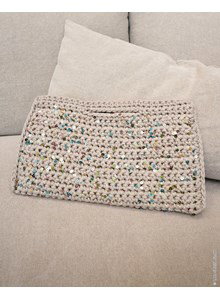 Haakpatroon handtas met pailletjes gemaakt van Lana Grossa The Tube