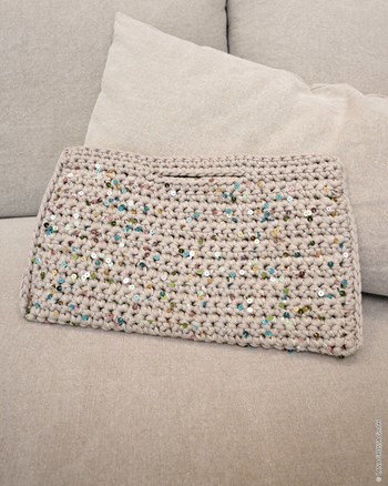 handtas met pailletjes