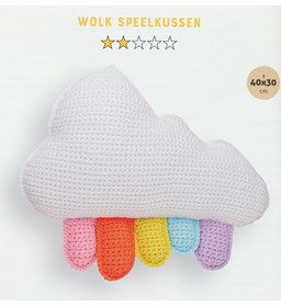 Speelkussen in de vorm van wolken gemaakt van Durable Cosy