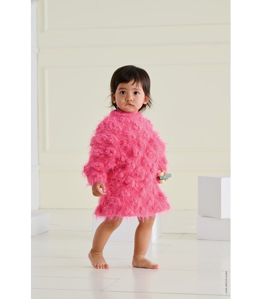 Breipatroon harige baby of peuter trui 