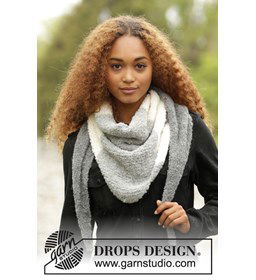 Omslagdoek gemaakt van DROPS Alpaca Boucle