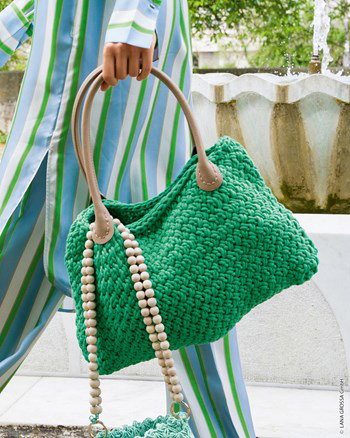 tas in gevlochten patroon