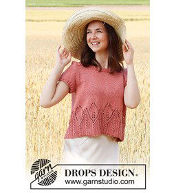 Dames shirt gemaakt van Drops Muskat