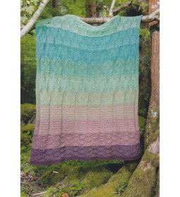 Deken meerkleurig bos gemaakt van Scheepjes Catona 50 - 100 gram