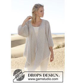 Vest gemaakt van Drops Brushed Alpaca Silk