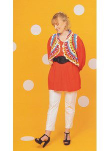 Damesgilet met kraag