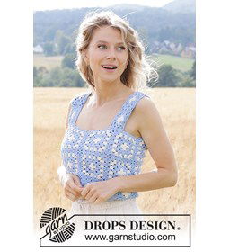 Zeezicht Madeliefjes Top gemaakt van Drops Cotton Light