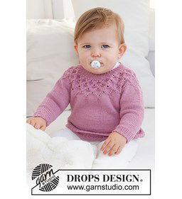 Babytrui Swing by Spring met kantpatroon gemaakt van Drops Baby Merino