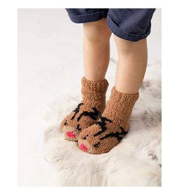 Kindersokken rendier gemaakt van Phildar Phil Douce