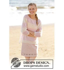 Trui gemaakt van Drops Brushed Alpaca Silk