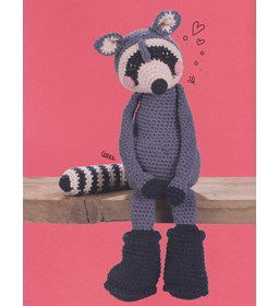Knuffel Wasbeer gemaakt van Scheepjes Cahlista