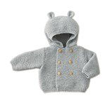 Breipatroon Vest met capuchon