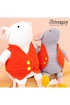 Haakpatroon Lady Clogsby the Mouse van andere kant