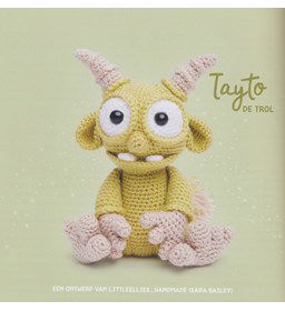 Amigurumi trol met hoorns gemaakt van Scheepjes Catona 50 - 100 gram