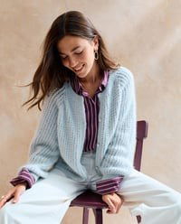 Breipatroon Damesvest in fantasiepatroon