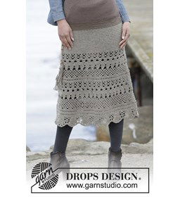 Gehaakte rok gemaakt van knopen