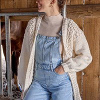 Damesvest met ajourpatroon