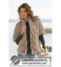 Wijd vest gemaakt van Drops Polaris