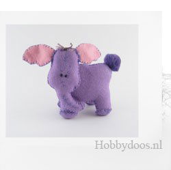 olifant gemaakt van kraaltjes klein - rocailles - beads