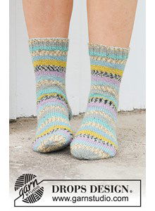 Sokken met vrolijke strepen