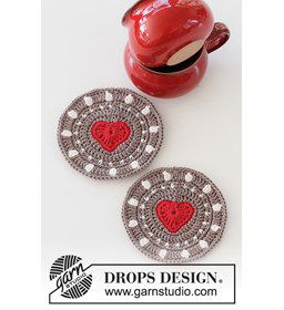 Onderzetters gemaakt van Drops Muskat