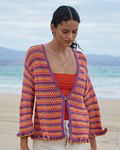 Haakpatroon Damesvest met ruffle rand