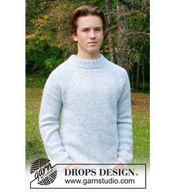 Frosted Dawn Trui gemaakt van Drops Alpaca