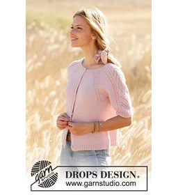 Dames vest gemaakt van Drops Alpaca