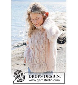 Damestrui met breed kabelpatroon gemaakt van Handwerk accesoires