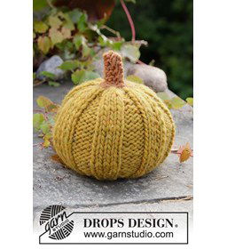 Decoratie pompoen gemaakt van Drops Snow - Eskimo