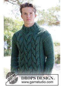 Stoere herentrui met kabels | Top-down gebreid patroon