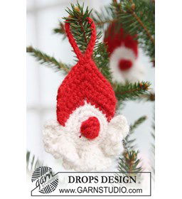 Gehaakte Kerstman gemaakt van Drops Alpaca