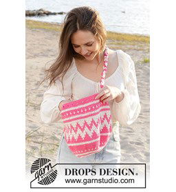 Schoudertas met strepen gemaakt van Drops Paris