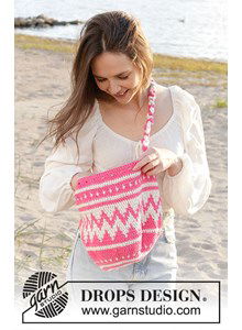 Schoudertas met strepen