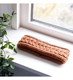 Keltische kabelhoofdband gemaakt van Lang Yarns Jawoll