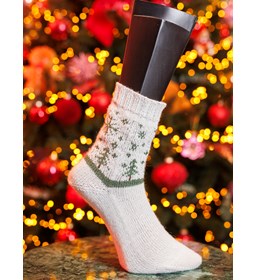 Xmas Trees kerstsokken gemaakt van Lang Yarns Jawoll