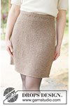 Breipatroon Chestnut Whim Skirt van andere kant