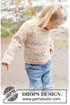 Breipatroon kindertrui met ronde pas Sunset Sprinkles Sweater van andere kant