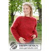 luchtige raglan damestrui Carmine Moon Sweater gemaakt van Drops Kid Silk
