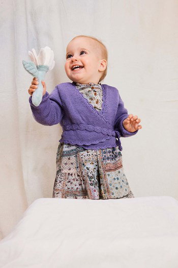 vestje Ivory met schulprand