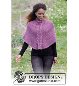 Poncho Elizabeth gemaakt van Drops Baby Merino