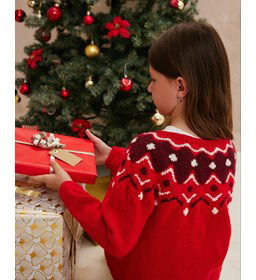 Kerst kindervest Alma