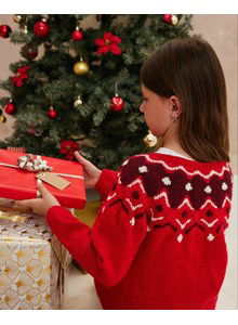 Kerst kindervest Alma