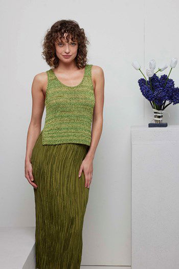 Kort zomers hemdje Tiffany met ronde hals