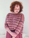 Breipatroon Trui met smalle in kleur afstekende strepen