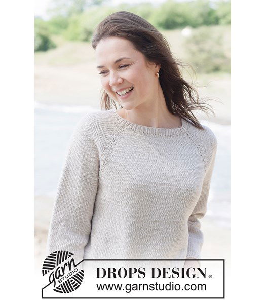 Breipatroon Top-down raglan trui in merino of zachte alpaca