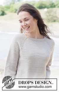 Top-down raglan trui in merino of zachte alpaca