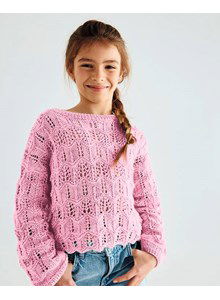 Meisjestrui in open kantpatroon