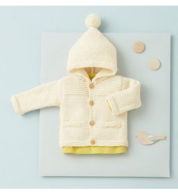 Vest met capuchon gemaakt van Phildar Phil merinos 6